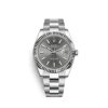 ROLEX WHITE GOLD RHODIUM STICK DIAL OYSTER