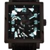 Agelocer Men's Double-Sided Hollow Black Steel Dual Time