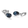 Blue Clip Birdal 18K Rose/White Gold Plated Non Pierced Ears