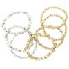 Gold/Silver Stretch Bracelet Set of 7 Rosemarie Collections