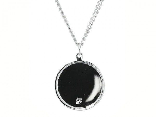 Medal Pendant with "Land, Sea, Air" Inscription Chain