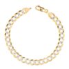 Nuragold 10k Yellow Gold Solid 7mm Cuban Chain
