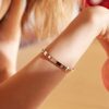 Love Friendship Bracelet Bangle Gold Rose Gold Silver