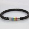 LGBT Rainbow Bracelet Stainless Steel Magnetic
