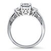 BERRICLE Rhodium Plated Sterling Silver Round Cubic Zirconia