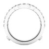 Enhancer Guard Double Ring Zirconia CZ Ladies Wedding Band