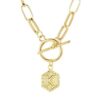 Valentine's Pendant Necklace 14K Gold Vintage Choker