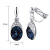 Blue Clip Birdal 18K Rose/White Gold Plated Non Pierced Ears