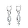 Swarovski Dangling Hoop Pierced Earrings for Women