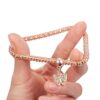 RINHOO FRIENDSHIP 3PCS Gold/Silver/Rose Chain Bracelet