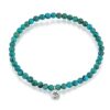 Satya Jewelry Classics Turquoise Om Inner Peace Stretch Bracelet