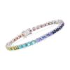 Ross-Simons 10.50 ct. t.w. Multi-Stone and Fire Opal Tennis Bracelet
