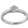 Size 8 Platinum Solitaire Ring set with Round Swarovski Zirconia