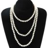 JNF Big Pearl Necklace for Women Faux Pearls Choker Bracelet
