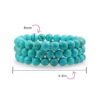 Stabilized Turquoise 8MM Ball Bead Stones Stackable Strands Stretch Bracelet