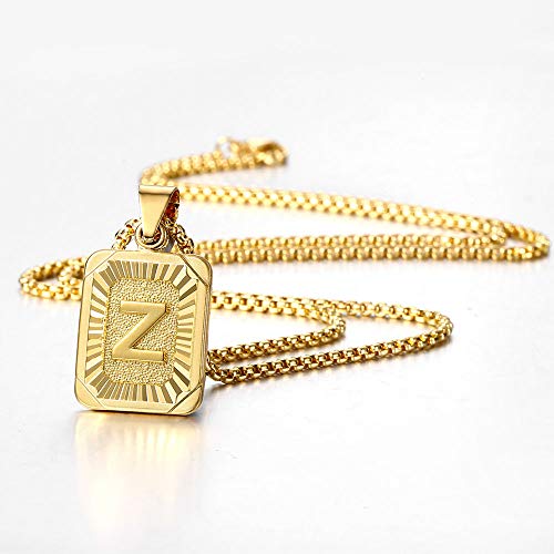 Trendsmax Initial Letter Pendant Necklace
