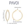 PAVOI 14K Gold Plated Sterling Silver Earrings