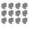 BodyJ4You 24PC Choker Necklace Set