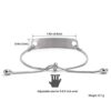 Free Engraving Medical Alert ID Bracelet Adjustable Stainless Steel