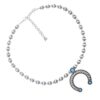 Silver Sleeping Beauty Turquoise Gemstone Naja Pendant