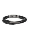 Gunmetal Multi-Strand Bracelet Fossil Vintage Casual Steel