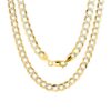 Nuragold 10k Yellow Gold Solid 7mm Cuban Chain