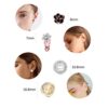 YADOCA 4 Pairs Clip Earrings for Women Fashion Rose