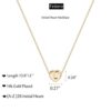Express Love Elegantly with the Dainty Gold Initial Heart Necklace