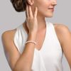 Radiant Elegance: 14K Gold 7-7.5mm Japanese Akoya Pearl Bracelet for Women