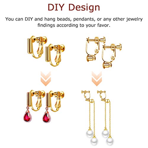 24-Piece Clip-On Earring Converter Set with Comfort Earring Pads - Transform Your Earrings into Comfortable Clip-Ons