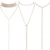 Gold Necklace Chains for Women Layered Choker