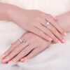 Size 9 14K Gold Plated Silver Cubic Zirconia Promise Ring