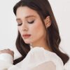 Ear Cuff Wrap Crawler Hook Earrings Silvery Rhinestone