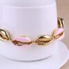KELITCH Gold Shell Cowry Charm Bracelet Handmade