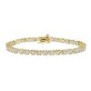 1 Carat Diamond Tennis Bracelet in 14k Yellow Gold with 34 White Diamonds