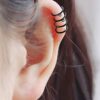 12 Pairs Earrings Set Cuff Helix Cartilage Clip Stainless Steel