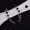 Ear Cuffs Climber Sterling Silver Earrings Hypoallergenic Crystal