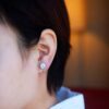 14K White Gold Plated 1.5 Carat CZ Clip-On Earrings – Elegant Simulated Diamond Jewelry
