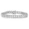Tennis Bracelet Diamond Miracle-Set Double Swoosh Wave Style