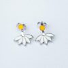 Pura Vida Silver Daisy Ear Jacket Earrings