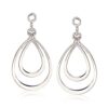 Ross-Simons 14kt White Gold Double Earring Jackets