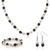 Multi-Color Cultured Freshwater Pearl Necklace Earrings