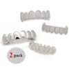 Diamond Silver Grillz Teeth Vampire Fangs and Silver