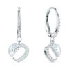 SWAROVSKI Hear Heart Drop Earrings, Heart Hanging Earrings