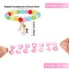 G.C 10 PCS Girls Kids Rainbow Beaded Bracelet