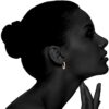 14K Yellow Gold Hoop Earrings for Women