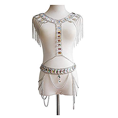 Chain Women Waist Vest Harness Shoulder Jewelry Kit