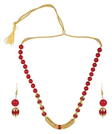 Boho Indian Bollywood Antique Gold Plated Faux Pearl Beaded