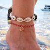Rope Shell Clamshell Pendant Anklet Stylish Fashion Jewelry