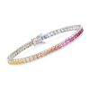 Ross-Simons 8.70 ct. t.w. Princess-Cut Rainbow Simulated Sapphire